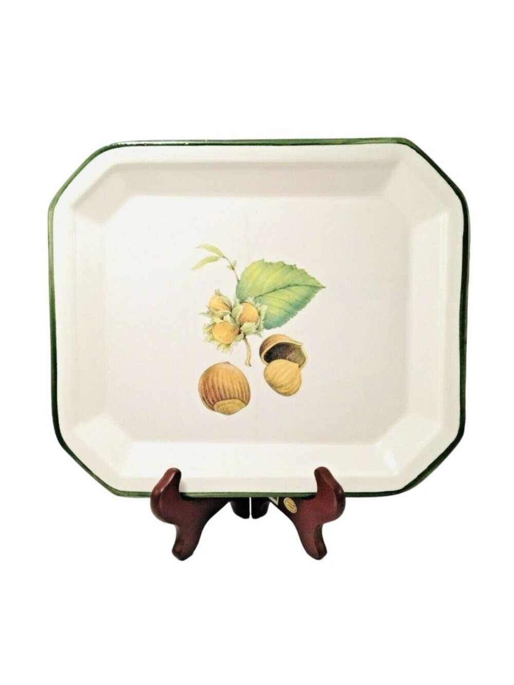 Italian Platter Ceramica Due Torri Lunch Plate Hazelnut Italy 10.5" x 8.75